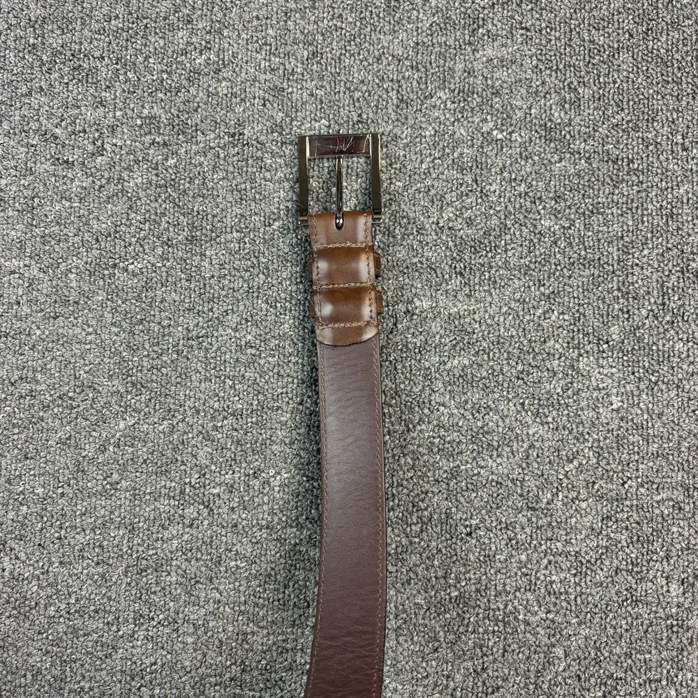 Allen Edmonds Italian Calfskin Brown Leather Belt Size 52 Made in USA‎ Dress